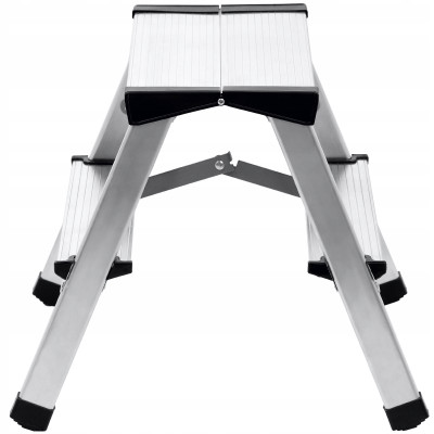 Hliníkové štafle 2x2 stupňa obojstranné DRABEST DD2 HOME