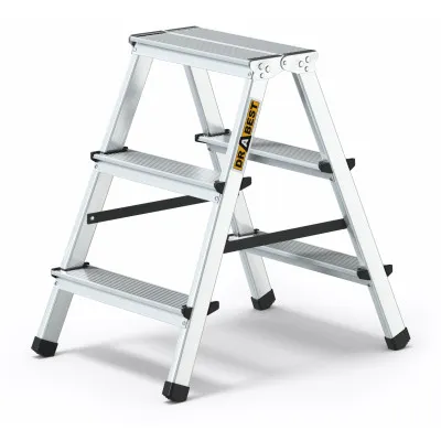 Hliníkové štafle 2x3 stupňa obojstranné DRABEST DD3 HOME