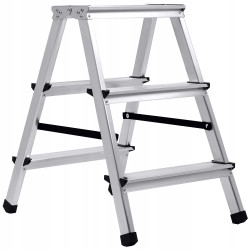 Hliníkové štafle 2x3 stupňa obojstranné DRABEST DD3 HOME