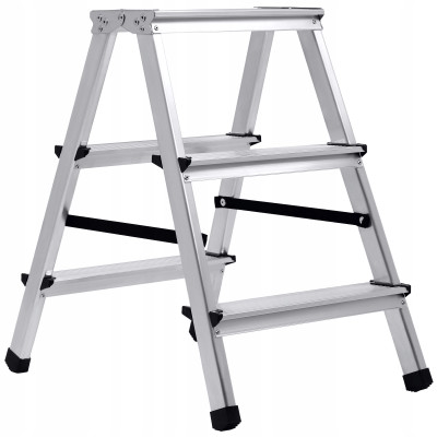 Hliníkové štafle 2x3 stupňa obojstranné DRABEST DD3 HOME