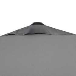 Záhradný slnečník 400 cm, grafitový SPRINGOS MALTA GU0050