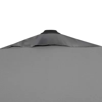 Záhradný slnečník 400 cm, grafitový SPRINGOS MALTA GU0050