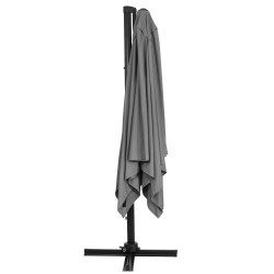 Záhradný slnečník 400 cm, grafitový SPRINGOS MALTA GU0050