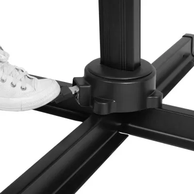 Záhradný slnečník 400 cm, grafitový SPRINGOS MALTA GU0050