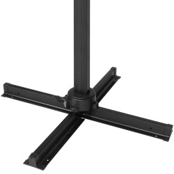 Záhradný slnečník 400 cm, grafitový SPRINGOS MALTA GU0050