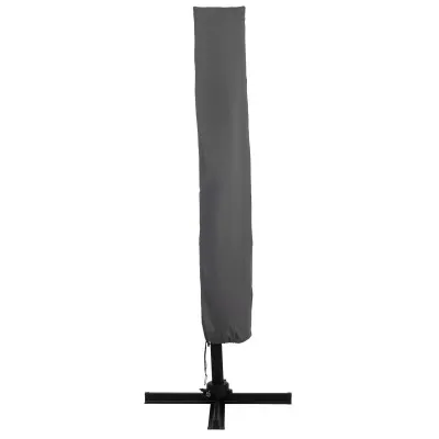 Záhradný slnečník 400 cm, grafitový SPRINGOS MALTA GU0050