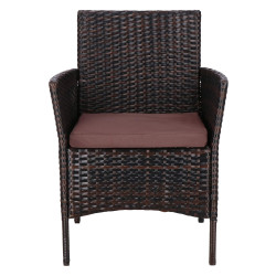 Ratanový set záhradného nábytku SPRINGOS ALABAMA 4 hnedý