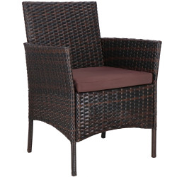 Ratanový set záhradného nábytku SPRINGOS ALABAMA 4 hnedý