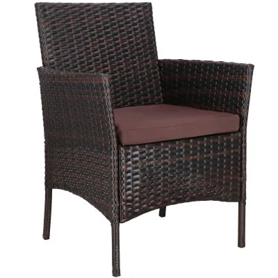 Ratanový set záhradného nábytku SPRINGOS ALABAMA 4 hnedý