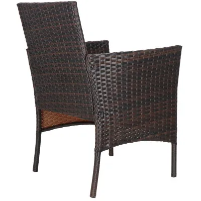 Ratanový set záhradného nábytku SPRINGOS ALABAMA 4 hnedý