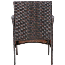 Ratanový set záhradného nábytku SPRINGOS ALABAMA 4 hnedý