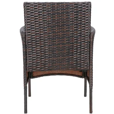 Ratanový set záhradného nábytku SPRINGOS ALABAMA 4 hnedý