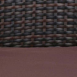 Ratanový set záhradného nábytku SPRINGOS ALABAMA 4 hnedý