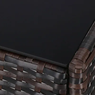 Ratanový set záhradného nábytku SPRINGOS ALABAMA 4 hnedý