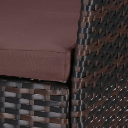 Ratanový set záhradného nábytku SPRINGOS ALABAMA 4 hnedý