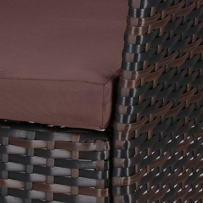 Ratanový set záhradného nábytku SPRINGOS ALABAMA 4 hnedý