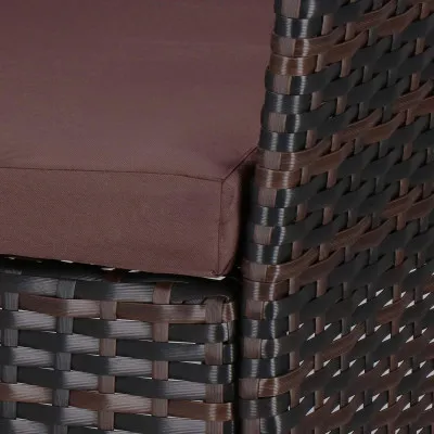 Ratanový set záhradného nábytku SPRINGOS ALABAMA 4 hnedý