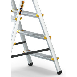Hliníkové štafle 2x4 stupňa obojstranné DRABEST DD4 PRO