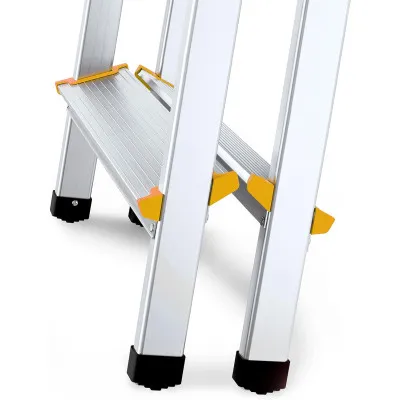 Hliníkové štafle 2x4 stupňa obojstranné DRABEST DD4 PRO