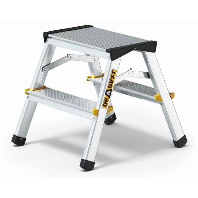 Hliníkové štafle 2x2 stupne obojstranné DRABEST DD2 PRO