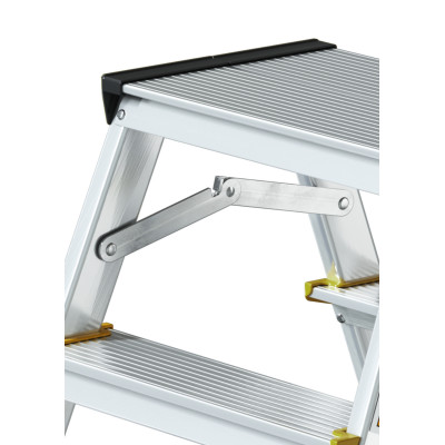 Hliníkové štafle 2x2 stupne obojstranné DRABEST DD2 PRO