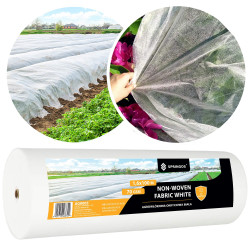 Netkaná agrotextília 1,6m x 100m, extra pevná, biela SPRINGOS AG0005