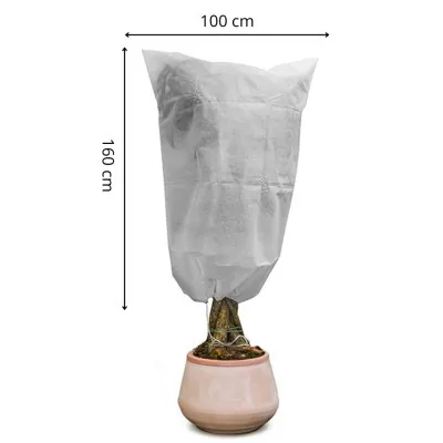 Návlek na stromy 160cm x 100 cm, netkaná agrotextília, zosilnený, biely SPRINGOS AG0010