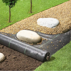 Agrotextília proti burine 1,6m x 100m, extra pevná, čierna SPRINGOS AG0034