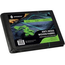 Agrotextília proti burine 3,2m x 10m, extra pevná, čierna SPRINGOS AG0031