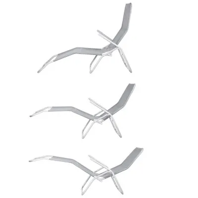 Záhradné lehátko SPRINGOS SIESTA šedé