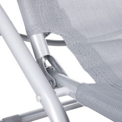 Záhradné lehátko SPRINGOS SIESTA šedé