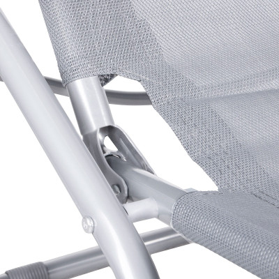 Záhradné lehátko SPRINGOS SIESTA šedé