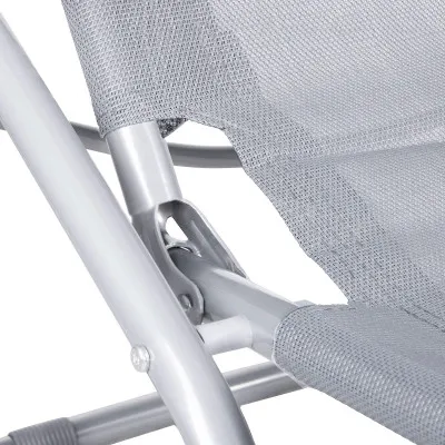 Záhradné lehátko SPRINGOS SIESTA šedé