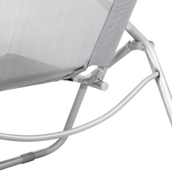 Záhradné lehátko SPRINGOS SIESTA šedé