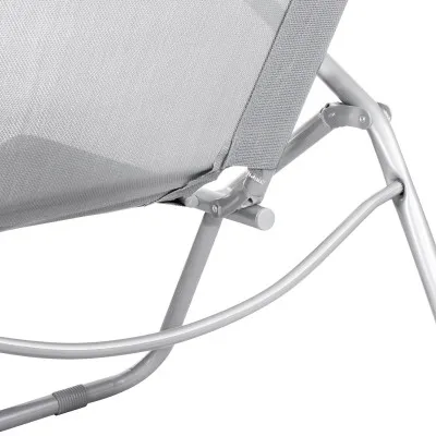 Záhradné lehátko SPRINGOS SIESTA šedé