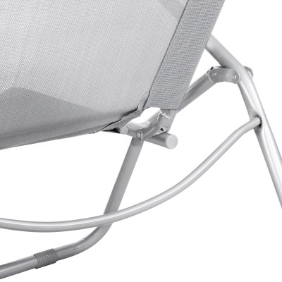 Záhradné lehátko SPRINGOS SIESTA šedé