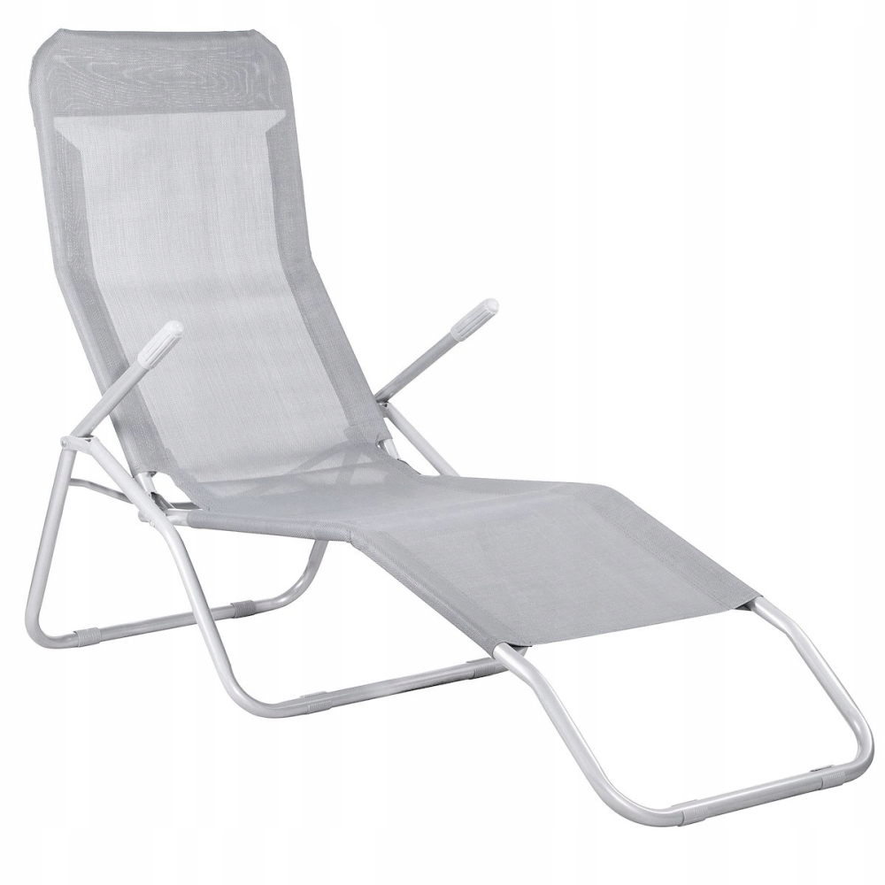 Záhradné lehátko SPRINGOS SIESTA šedé