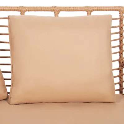 Ratanový set záhradného nábytku, béžový SPRINGOS JAPANDI 4