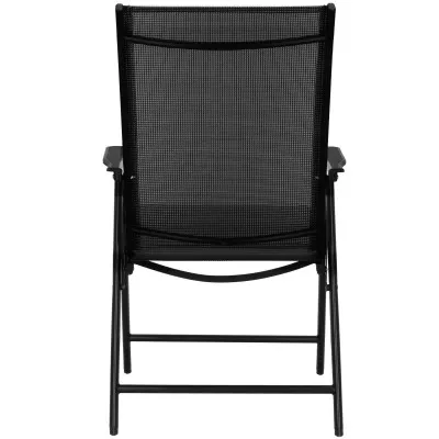 Záhradné kreslo SPRINGOS VERONA čierne