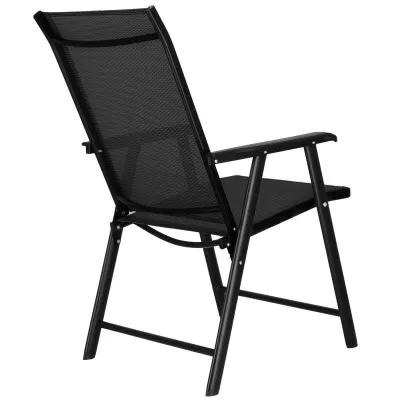 Záhradné kreslo SPRINGOS VERONA čierne