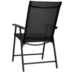 Záhradné kreslo SPRINGOS VERONA čierne