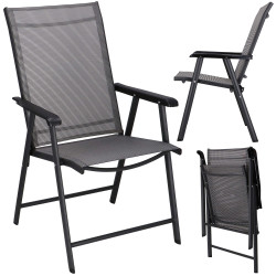 Záhradné kreslo SPRINGOS VERONA grafitové