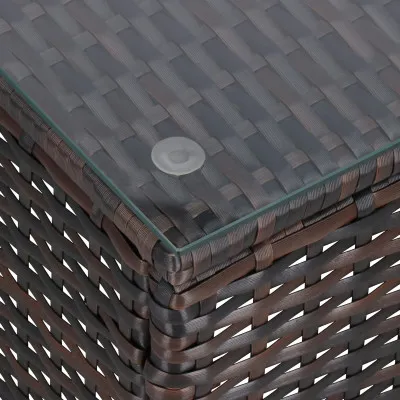 Ratanový set záhradného nábytku šerný SPRINGOS CASA BLANCA 5