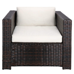 Ratanový set záhradného nábytku šerný SPRINGOS CASA BLANCA 5