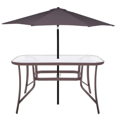 Záhradný stôl 120x70, hnedý SPRINGOS TOSCANA GF0076