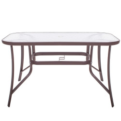 Záhradný stôl 120x70, hnedý SPRINGOS TOSCANA GF0076
