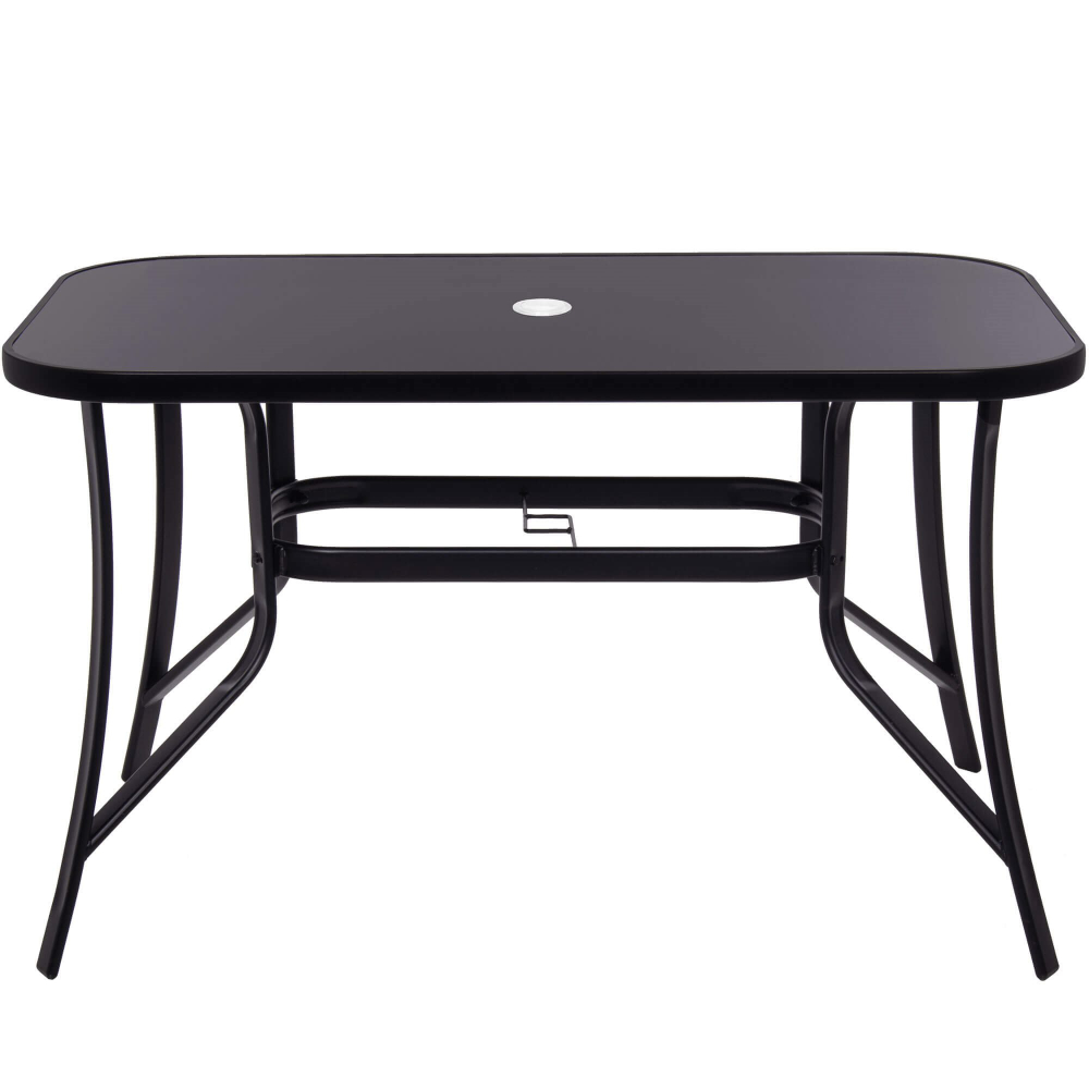 Záhradný stôl 120x70 SPRINGOS TOSCANA GF0077 čierny