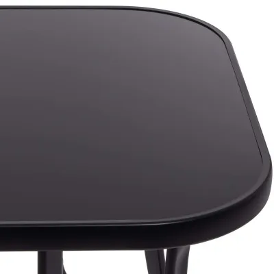 Záhradný stôl 120x70 SPRINGOS TOSCANA GF0077 čierny