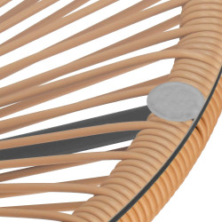 Záhradný stôl 50 cm, hnedý SPRINGOS LOA GF0089