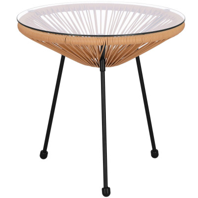 Záhradný stôl 50 cm, hnedý SPRINGOS LOA GF0089